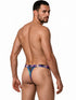 CandyMan 99936 Men's Underwear Tropical Palm Print Thongs Color Black