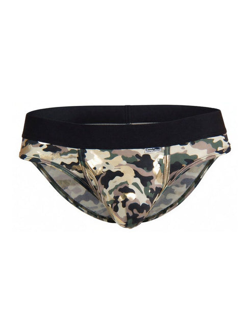 CandyMan 99938 Men's Underwear Contoured Support Low Rise Briefs Color Camo