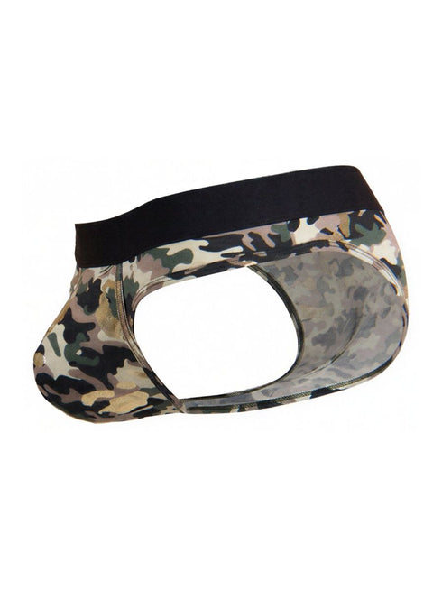 CandyMan 99938 Men's Underwear Contoured Support Low Rise Briefs Color Camo
