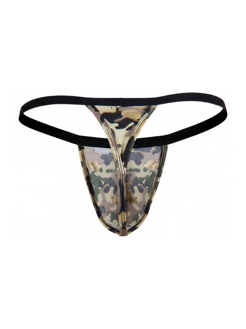 CandyMan 99939 Men's Underwear Minimalist Low Rise Micro Thong Color Camo