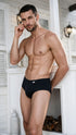CandyMan 99943 Men's Underwear Sleek Low Rise Trunks Color Black
