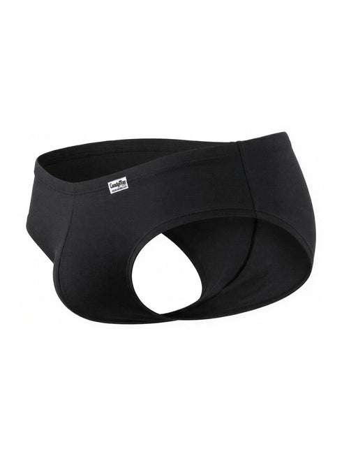 CandyMan 99943 Men's Underwear Sleek Low Rise Trunks Color Black