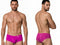 CandyMan 99943 Men's Underwear Sleek Low Rise Trunks Color Magenta