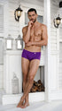 CandyMan 99943 Men's Underwear Sleek Low Rise Trunks Color Orchid