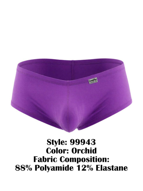 CandyMan 99943 Men's Underwear Sleek Low Rise Trunks Color Orchid