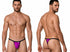 CandyMan 99948 Men's Underwear Sleek Minimalist Thongs Color Magenta