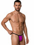 CandyMan 99948 Men's Underwear Sleek Minimalist Thongs Color Magenta