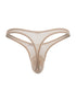 CandyMan 99954 Men's Underwear Sheer Mesh Thongs Color Beige Mesh