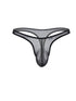 CandyMan 99954 Men's Underwear Sheer Mesh Thongs Color Black Mesh