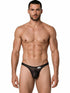 CandyMan 99954 Men's Underwear Sheer Mesh Thongs Color Black Mesh