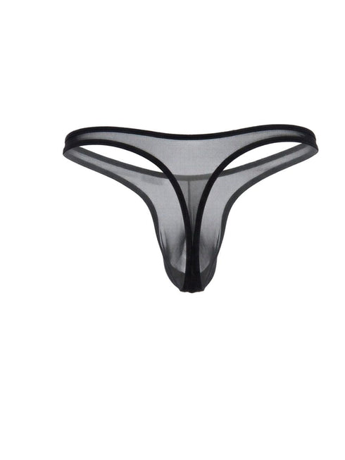CandyMan 99954 Men's Underwear Sheer Mesh Thongs Color Black Mesh