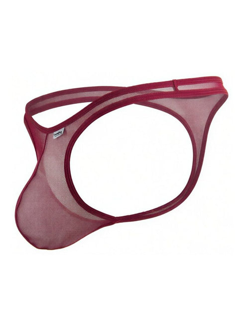 CandyMan 99954 Thongs Color Burgundy Mesh