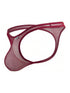 CandyMan 99954 Thongs Color Burgundy Mesh