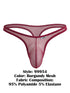 CandyMan 99954 Thongs Color Burgundy Mesh