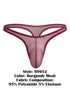 CandyMan 99954 Men's Underwear Sheer Mesh Thongs Color Burgundy Mesh