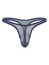 CandyMan 99954 Men's Underwear Sheer Mesh Thongs Color Navy Mesh
