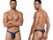 CandyMan 99954 Men's Underwear Sheer Mesh Thongs Color Navy Mesh