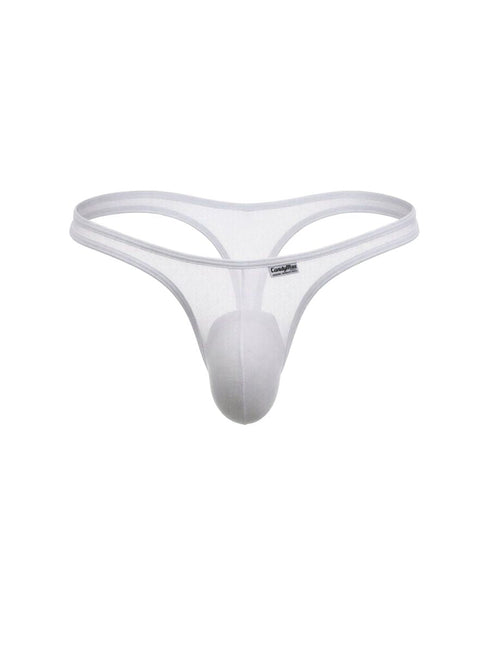 CandyMan 99954 Men's Underwear Sheer Mesh Thongs Color White Mesh