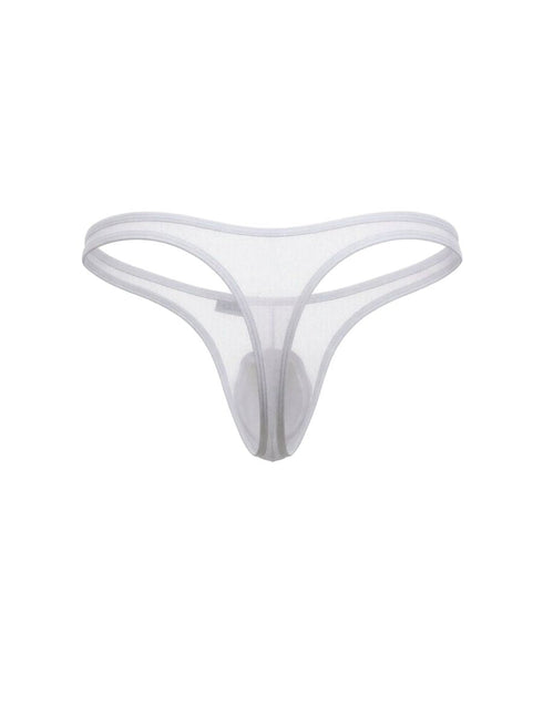 CandyMan 99954 Men's Underwear Sheer Mesh Thongs Color White Mesh