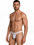 CandyMan 99954 Men's Underwear Sheer Mesh Thongs Color White Mesh