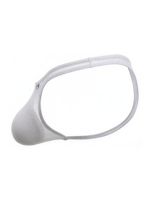 CandyMan 99954 Men's Underwear Sheer Mesh Thongs Color White Mesh