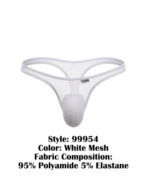 CandyMan 99954 Thongs Color White Mesh