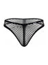 CandyMan 99963 Men's Underwear Fishnet Breathable Thong Color Black