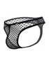 CandyMan 99963 Men's Underwear Fishnet Breathable Thong Color Black