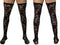CandyMan 99968 Men's Underwear Seductive Lace Thigh Highs Color Black