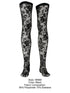 CandyMan 99968 Men's Underwear Seductive Lace Thigh Highs Color Black