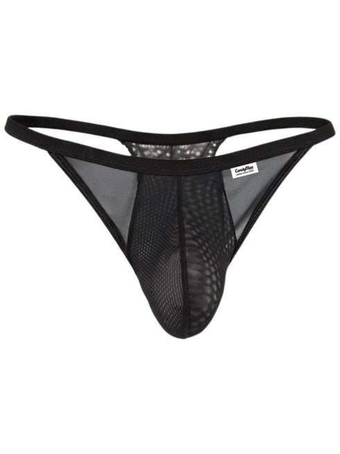 CandyMan 99969 Men's Underwear Mesh Lace Seductive Thongs Color Black