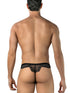 CandyMan 99969 Men's Underwear Mesh Lace Seductive Thongs Color Black