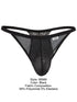 CandyMan 99969 Men's Underwear Mesh Lace Seductive Thongs Color Black
