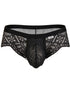 CandyMan 99970 Men's Underwear Seductive Mesh Lace Briefs Color Black