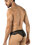 CandyMan 99971 Men's Underwear Seductive Mesh Lace Thongs Color Black