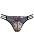 CandyMan 99977 Men's Underwear Seductive Printed Mesh Jockstrap Color Black