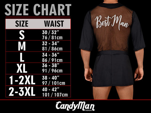 CandyMan 99963 Men's Underwear Fishnet Breathable Thong Color Black