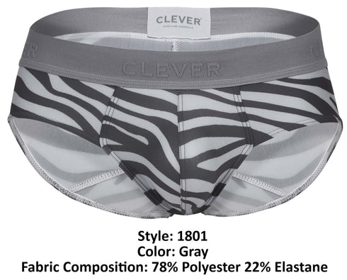 Clever 1801 Cebra Briefs Color Gray