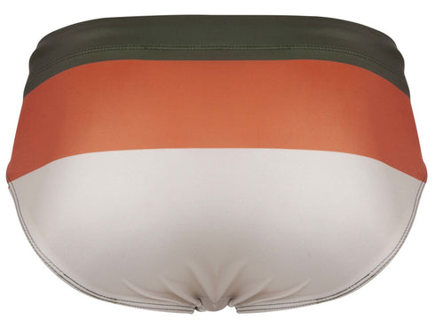 Clever 1802 Wave Swim Briefs Color Green