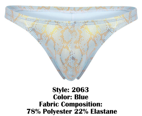 Clever 2063 Diamond Thongs Color Blue