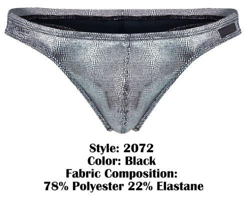 Clever 2072 Sparkles Thongs Color Black
