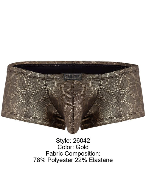 Clever 26042 Atlas Trunks - Bold and Sophisticated Gold Metallic Design Color Gold