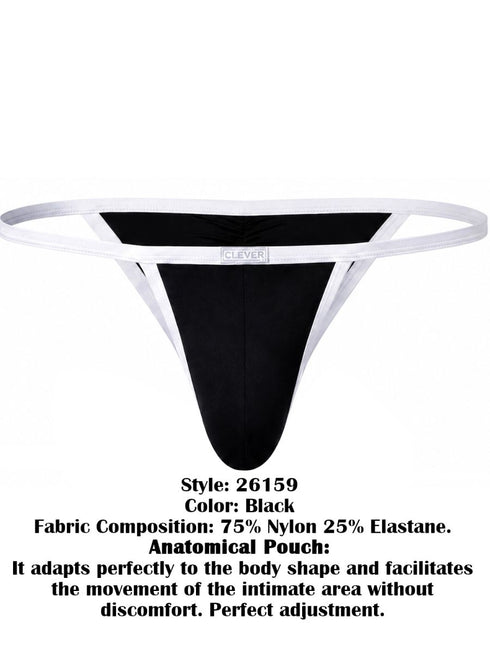 Clever Moda 26159 Men's Underwear Boreas Briefs Color Black