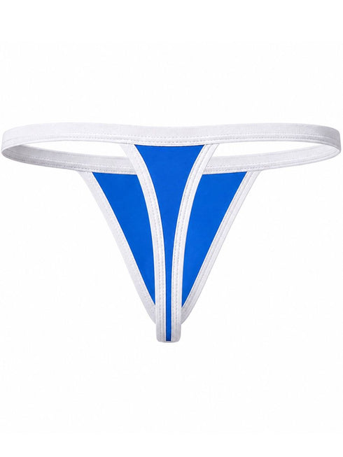 Clever Moda 26160 Men's Underwear Boreas Thongs Minimalist Style Color Turquoise