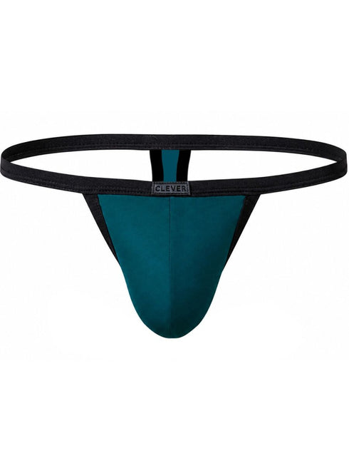 Clever Moda 26161 Men's Underwear Boreas Sleek Thongs Color Petrol Blue