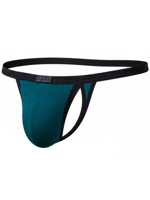Clever Moda 26161 Men's Underwear Boreas Sleek Thongs Color Petrol Blue