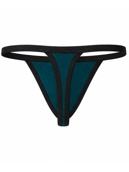Clever Moda 26161 Men's Underwear Boreas Sleek Thongs Color Petrol Blue