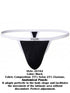 Clever Moda 26162 Men's Underwear Boreas Thongs Color Black