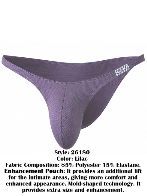 Clever Moda 26180 Men's Underwear Cronos Briefs Color Lilac