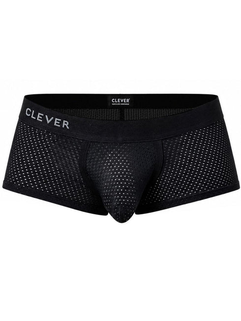 Clever Moda 26184 Men's Underwear Ulises Trunks Modern Comfort Color Black